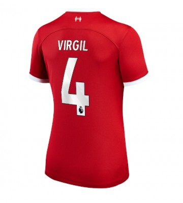 Liverpool Virgil van Dijk #4 Hemmatröja Kvinnor 2023-24 Kortärmad